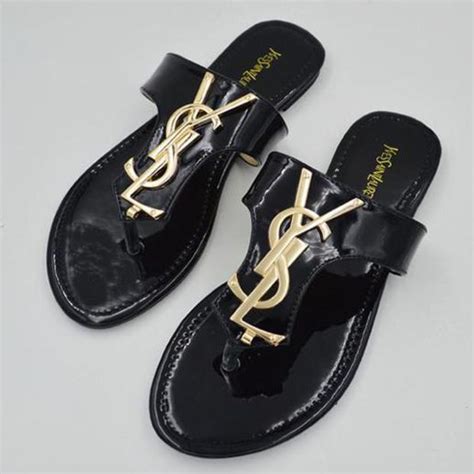 women ysl sandals|YSL flat sandals women.